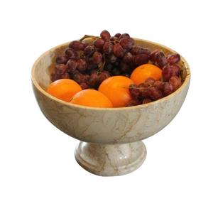 Bol à fruits en marbre de concepteur de luxe Dernière conception Décoration de mariage Meilleur bol à fruits en marbre de forme ronde à vendre - Product Image 2