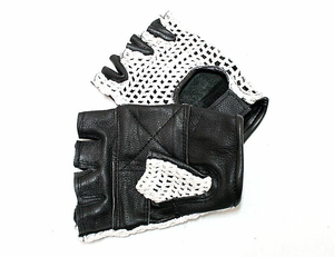 Hot Selling Biker Half Finger Cycling <b>Gloves</b> Wheelchair <b>Fingerless</b> Bike <b>Leather</b> Motorcycle Bicycle Cycling <b>Gloves</b> Racing <b>Gloves</b> - Product Image 4