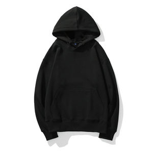 Alta calidad 500gsm Heavyweight Pullover Hoodie Drop Shoulder No Strings Blended Heavy Oversized Men Hoodies - Product Image 4