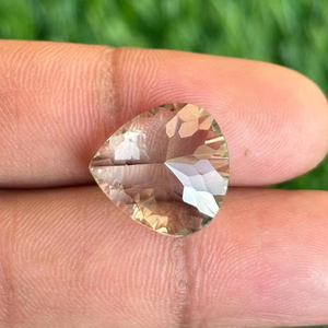 Directo fabricante de la India, amatista verde Natural, corte Concav, corazón pulido, piedras preciosas sueltas para la fabricación de joyas, producto calibrado - Product Image 2