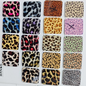 Tela Acrílica con Estampado de Leopardo en Varios Colores, 500x600mm (20x24 pulgadas), 2.5mm de Grosor, Servicio de Corte Láser Disponible, en Stock - Product Image 1