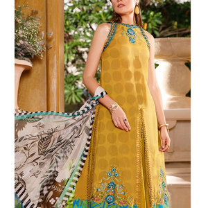 ชุดเซ็ตปักลาย2ชิ้นพร้อมผ้าชีฟอง,ชุดคลุมคอเสื้อ - Product Image 2