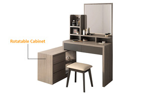 Commode moderne en bois FORD avec tiroirs, armoire de rangement élégante, mobilier de chambre contemporain, design durable de qualité supérieure - Product Image 4