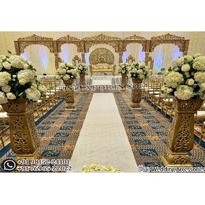 Bollywood Theme Grand Maharaja Escenario Decoración Jodha Akbar Estilo Escenario para bodas indias Escenario fascinante para bodas asiáticas - Product Image 1