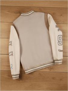 2025 chaqueta universitaria para hombre Varsity chaqueta de bombardero de béisbol Vintage Casual Unisex Streetwear abrigos con chaqueta de parche para hombre - Product Image 3