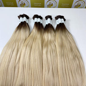 Extensions de cheveux russes de haute qualité, couleur blanche, 20 pouces, ombré blond, en stock, 100% cheveux vierges Remy, extensions à bandes, grande réduction - Product Image 2