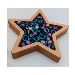 Bandeja de Madera en Forma de Estrella, el Mejor Regalo, Ideal para Manualidades, Portavelas, Fiestas Navideñas, Bandeja de Madera - Product Image 6