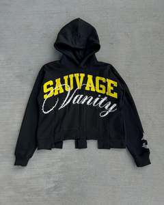 เสื้อฮู้ดแฟชั่นสไตล์สตรีทแวร์สำหรับผู้ชายเสื้อฮู้ดปักโลโก้ตามสั่ง - Product Image 5