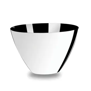 Tazón de Latón Moderno, Clásico y Ecológico de Diseño, Tazón Decorativo Martillado de Lujo para Hoteles, Bufés, Habitaciones, Plateado y Seguro - Product Image 1