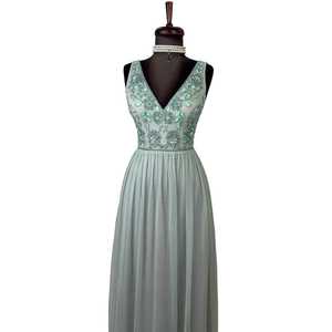 Robe de soirée élégante pour dames Respirante Poly-Mesh Antistatique Caractéristique Perles brodées pour cocktail - Product Image 1