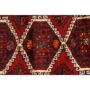 Tapis turc 4,1x7,6 pieds, tapis vintage, tapis à pois rouges et blancs - Product Image 5