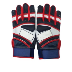 Gants de frappe de baseball avec logo personnalisé, paume en cuir, pour adultes. Fabricant de gants de frappe. - Product Image 4