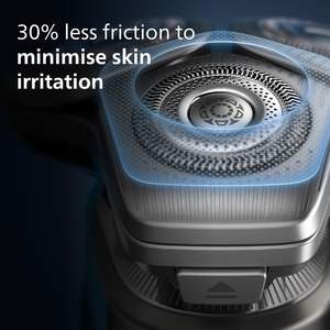 Mini rasoir électrique à triple lame, utilisation humide/sèche, support de charge, étanche IPX7, lavable, brosse de nettoyage incluse, tondeuse nez - Product Image 4