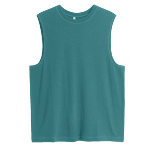 Camiseta sin mangas de malla transpirable para hombre, ropa deportiva personalizada para gimnasio, Fitness, cuello redondo, entrenamiento muscular, Tops OEM - Product Image 6
