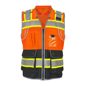 High Visibility Reflective Safety Security Vest with Multi Pockets - Durable Hi Vis Winter Work wear - Product Image 3