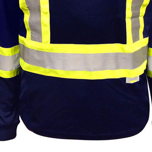 Gilet de sécurité d'hiver réfléchissant haute visibilité respirant pas cher vêtements de travail pour hommes chemises réfléchissantes meilleure vente - Product Image 6