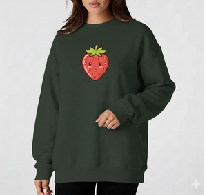 Sweat-shirt oversize à col montant en tricot long pour femme, confortable, décontracté, hiver, pull ample, logo sur le devant, mode streetwear - Product Image 1