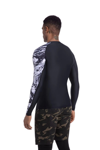 Rashguard professionnel sublimé à manches courtes avec logo personnalisé - Product Image 3