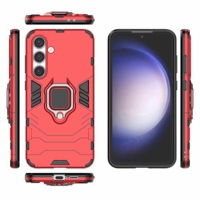 Étui de téléphone portable robuste antichoc avec anneau magnétique rotatif à 360 degrés, support en TPU+PC pour Google Pixel 3/4