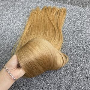 Extensiones de cabello virgen de Color europeo Cinta de cabello vietnamita recta cruda Ins Tejido de cabello humano de alto grado 100% Cutícula alineada - Product Image 3