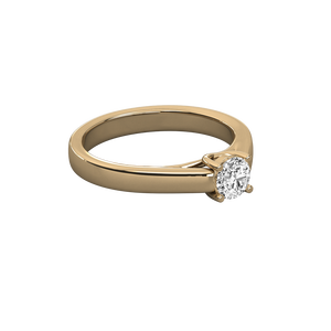Anillo de Diamante Solitario Brillante en Oro de 14K - Product Image 2
