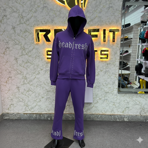 Services OEM Conception Personnalisée Directe Usine Bas Prix Survêtement à Fermeture Éclair Pour Hommes Style Unique Nouveau Design Survêtements pour Hommes - Product Image 3