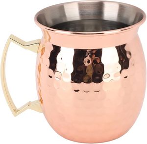 Mug en cuivre pur de qualité supérieure, écologique, avec finition lisse artisanale, grande capacité pour la restauration et les événements - Product Image 3