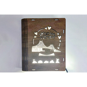 Venez à Busan(BUSAN ONNA) Aimant de livre en bois (M-WB) signet magnétique mince avec aimant de livre en bois naturel - Product Image 3