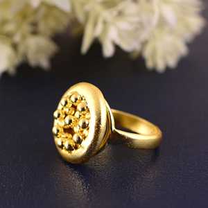 Unique Design Boho Beaded <b>Ring</b> Brass <b>Rings</b> For Women 18K Gold Plated Tribal Beaded <b>Statement</b> <b>ring</b> for Wholesale/OEM/ODM - Product Image 3