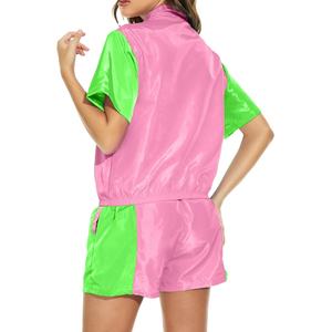 Ensemble short décontracté en nylon pour femme, coupe-vent respirant pour l'été, fitness, jogging, entraînement, col montant, tenue de sport, tailles jusqu'à 5XL 2026 - Product Image 5