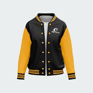 2026 Latest High Quality <b>Varsity</b> Winter <b>Jacket</b> for Men Solid Pattern Front Logo <b>Plain</b> Dyed Casual Style Available Bulk Quantity - Product Image 5