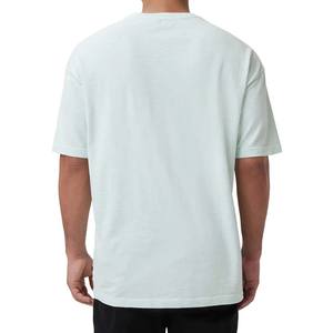 Camisetas de algodón 100% de gran tamaño para hombre, estilo Hip Hop Unisex con patrón sólido 3D, MOQ bajo, camisetas con logotipo impreso en pantalla - Product Image 3