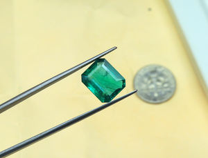 อัญมณีมรกตแซมเบียที่สวยงามปรับแต่งขนาดได้ตามต้องการรูปทรงแปดเหลี่ยมหลวมอัญมณีแซมเบียมรกตเจียระไนเป็นของขวัญสำหรับเธอ - Product Image 5