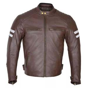 Veste en cuir pour motard pour la conduite à moto Veste de moto durable OEM ODM Vente en gros 2026 Adulte Toutes saisons - Product Image 5