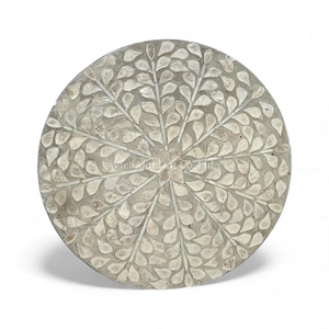 Mantel Individual Redondo de Nácar al por Mayor con Acabado Natural Suave para Uso Diario en la Mesa - Product Image 1