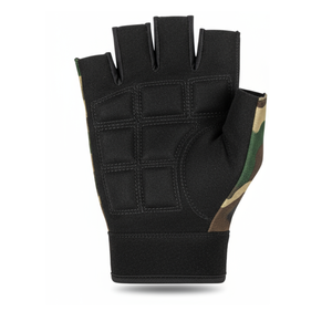 Camouflage Design <b>Fingerless</b> Fitness Weightlifting <b>Gloves</b> Reinforced Palm Heavy-duty Neoprene Adjustable Wrist Strap <b>Gloves</b> - Product Image 3