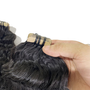 Extensions de cheveux humains 100% vierges européens, Extensions de cheveux humains Remy à cuticule simple face, bon marché, vente en gros - Product Image 1