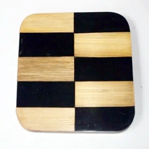 แผ่นรองแก้วทรงสี่เหลี่ยมผืนผ้า ดีไซน์คลาสสิก งานฝังกระดูกคุณภาพสูง สำหรับใช้ในบาร์ ร้านอาหาร ผลิตด้วยมือ ระดับพรีเมียม เป็นมิตรกับสิ่งแวดล้อม เหมาะสำหรับใช้ในบ้าน - Product Image 2