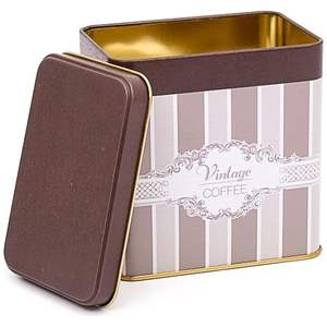 80x120x120mm Elegance Slip Lid 1L Caja de almacenamiento de metal rectangular - Product Image 1