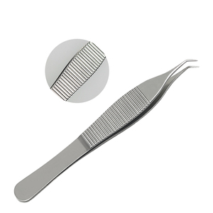 Pinset gigi Tang pengekstrak transplantasi rambut baja tahan karat bedah kualitas tinggi dengan gigi bergerigi halus - Product Image 1