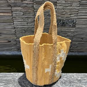 Sac fourre-tout bandoulière bohème en jute 100 % écologique pour femme, tendance 2026, de haute qualité, style vintage, pour le shopping et les voyages, vente en gros - Product Image 1