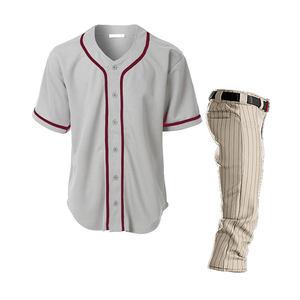 Uniforme de baseball en sergé de couleur élégante, vêtements de sport professionnels à succès, impression personnalisée, client le plus demandé - Product Image 1