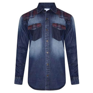 Créez Votre Propre Logo Chemises en Jean en Coton pour Hommes Design Personnalisé Streetwear Chemises en Jean pour Hommes - Product Image 1