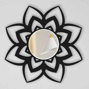 Marco de espejo de pared de metal moderno Diseño de flores hechas a mano de alta calidad Alta demanda para bodas Directo del fabricante Exportador - Product Image 3