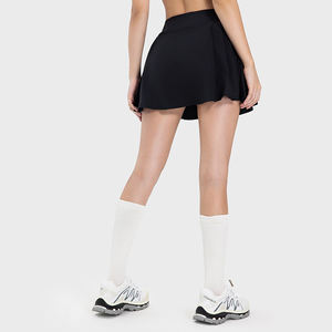 กระโปรงเทนนิสสไตล์สปอร์ตแบบ2-in-1กระโปรงมินิกอล์ฟสำหรับฤดูหนาวผ้าสแปนเด็กซ์ระบายอากาศได้ดี - Product Image 2