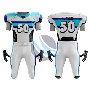 เสื้อเจอร์ซีย์อเมริกันฟุตบอลสำหรับผู้ใหญ่เสื้อกีฬาทีมกีฬาระบายอากาศมีแขนสั้น - Product Image 4