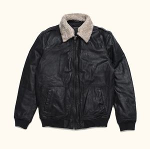 Chaqueta de cuero de alta calidad 100% para hombre de diseño superior con forro de edredón, cuello levantado, manga completa, personalizable para la temporada de invierno - Product Image 6