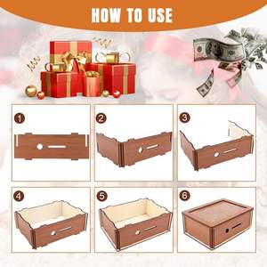 Tireliers en bois portables de haute qualité et respectueux de l'environnement pour les objectifs d'épargne des enfants et des adultes, cadeau de comptage - Product Image 5