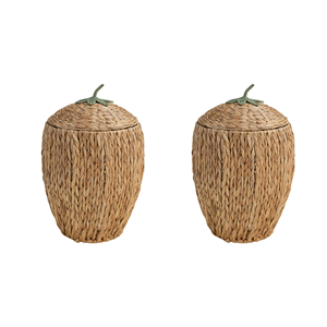 Natural Water Hyacinth Eco-Friendly Vintage Style Strawberry Shaped Kid <b>Basket</b> <b>Handles</b> New Special Design Cheap Wholesale Price - Product Image 4
