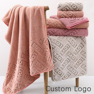 Serviettes <span class=keywords><strong>de</strong></span> <span class=keywords><strong>bain</strong></span> tissées en gros, taille extra large 80x160cm, en polaire corail, pour hommes, femmes et adultes, usage domestique, séchage rapide, absorbantes - Product Image 3
